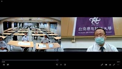 與日本山口縣高等學校商業教育協會舉行國際視訊會議